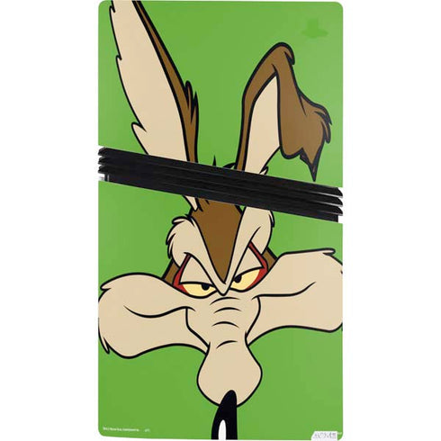 Looney Tunes Wile E Coyote Zoomed In PS5 Pro Console Skin